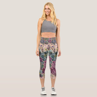 Leggings Capri Pantalon de Yoga Asana Blossom