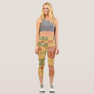 Leggings Capri Pantalon de yoga boho