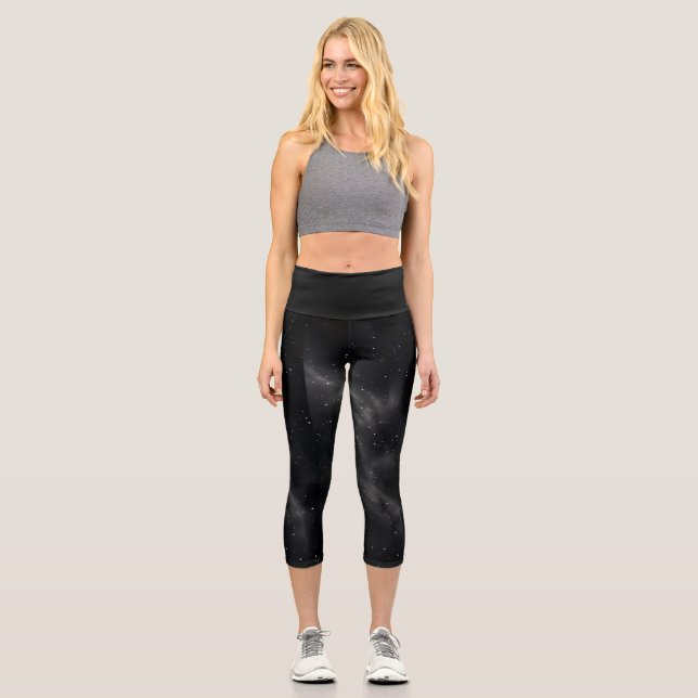 Leggings Capri Pantalon de yoga et de sport à thème spatial (Recto)