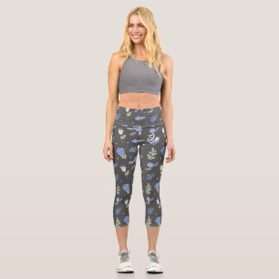 Leggings Capri Pantalon de Yoga monogramme pour une fille qui a t