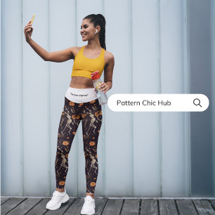 Leggings Capri Pantalon de yoga Stylish Entraînement Amusement Ex