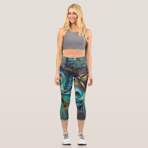 Leggings Capri Papillon Abstrait2