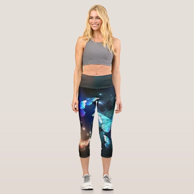 Leggings Capri Papillon de nuit (Recto)