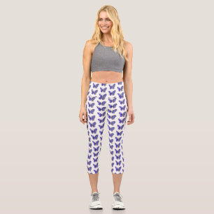 Leggings Capri Papillon Saphir Fleur