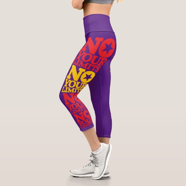 Leggings Capri Pas De Limites ! Texte BG (Gauche)