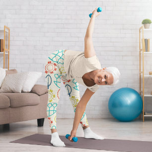 Leggings Capri Pastel vintage