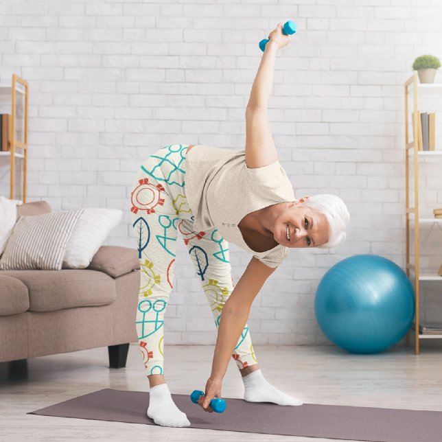 Leggings Capri Pastel vintage (Créateur téléchargé)