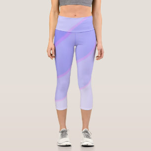 Leggings Capri Pâtel motif de wirl ombre Lilac