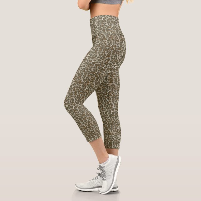 Leggings Capri peau de léopard (Gauche)