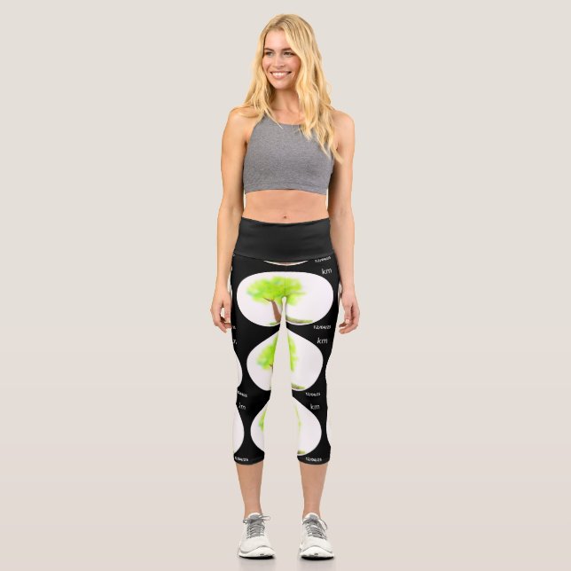 Leggings Capri peinture d'arbre km capri (Recto)