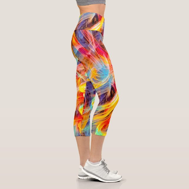 Leggings Capri Pensées Confuses (Droite)