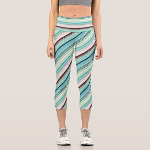 Leggings Capri Peppermenthe Cascade striée