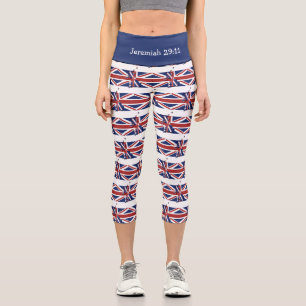 Leggings Capri Personnalisable   Patriotique  DRAG UNION JACK UK