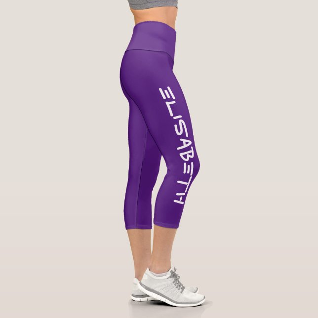 Leggings Capri Personnalisé sur mesure - Modèle Elisabeth 1 (Droite)