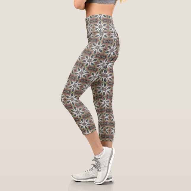 Leggings Capri Pétales Célestes de l'Infini  (Gauche)