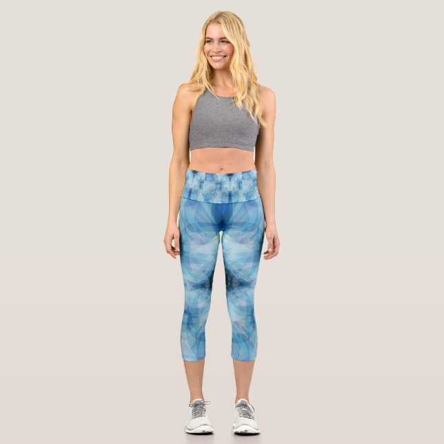Leggings Capri Pétales éparpillées (Recto)