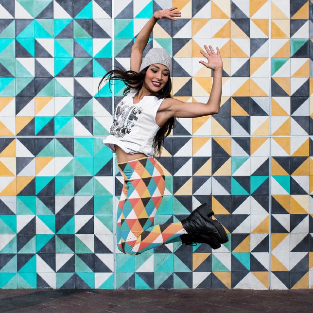 Leggings Capri Petits triangles (Créateur téléchargé)