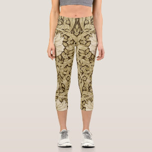 Leggings Capri Pimpernel Gold, William Morris
