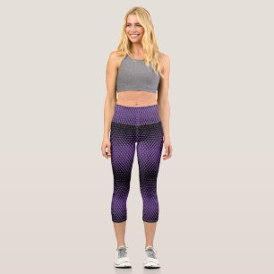 Leggings Capri Pixel Motif 09.B.w. BG pourpre