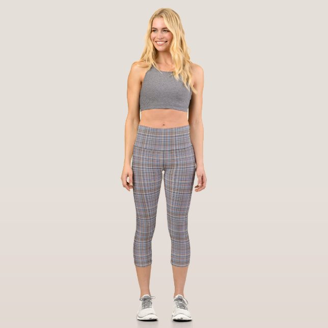 Leggings Capri  Plaid Décoratif  (Recto)