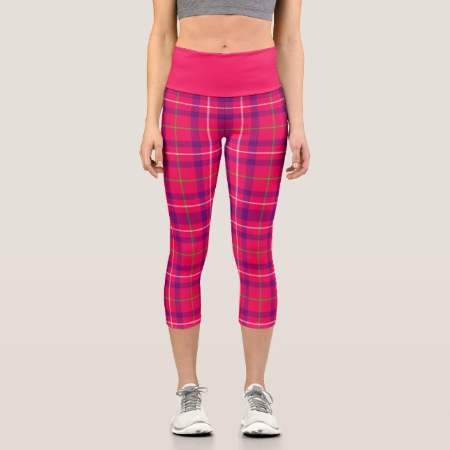 Leggings Capri Plat rose (Recto)