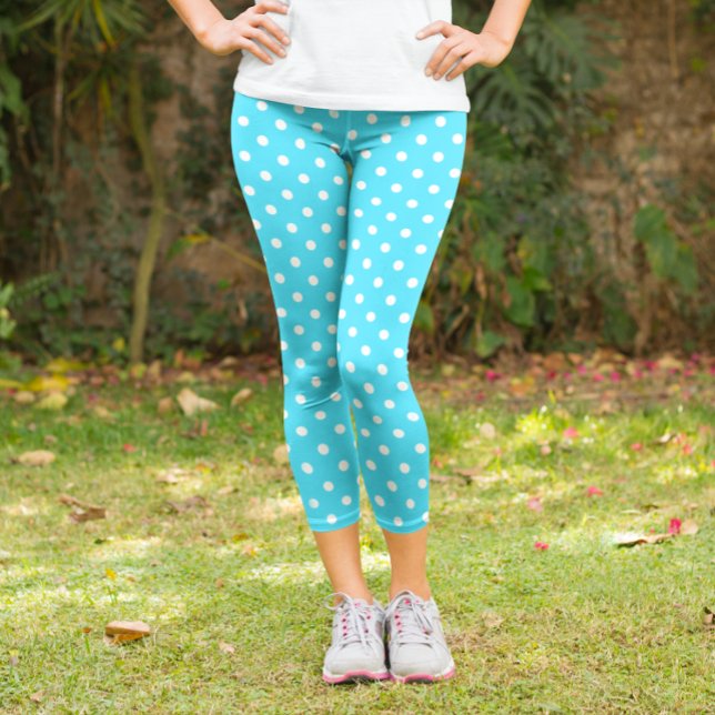 Leggings Capri Point Polka bleu (Créateur téléchargé)
