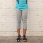 Leggings Capri Point Polka gris<br><div class="desc">Pois gris pointillé capri</div>