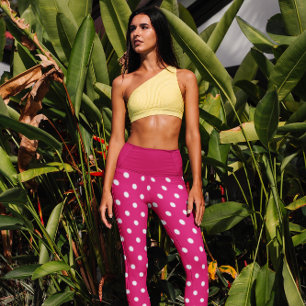 Leggings Capri Point Polka rose