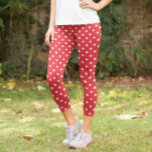 Leggings Capri Point Polka rouge<br><div class="desc">Légendes à la polka rouge</div>