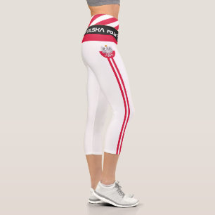 Leggings Capri Pologne & polonais Drapeau mode, Fitness, Sports