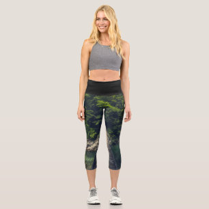 Leggings Capri Pont suspendu simple rivière Idrijca, Slovénie