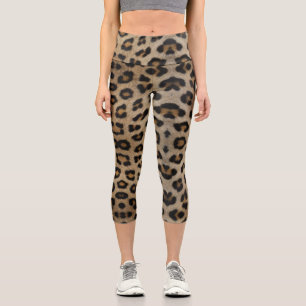 Leggings Capri Poster de animal chic chic chic chic chic chic chi