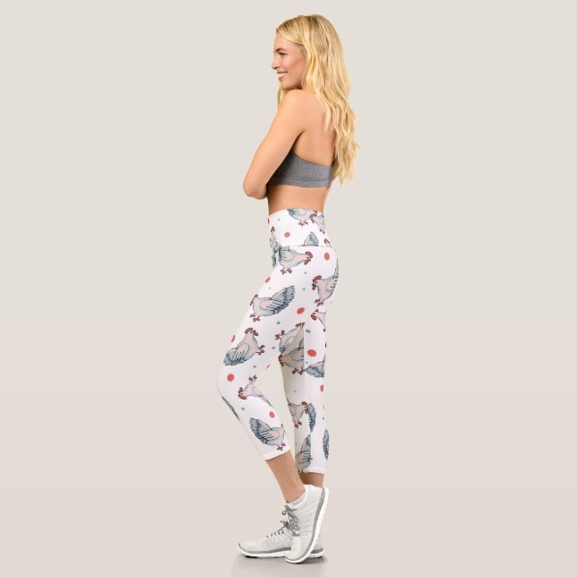 Leggings Capri Poules Et Points  (Gauche)