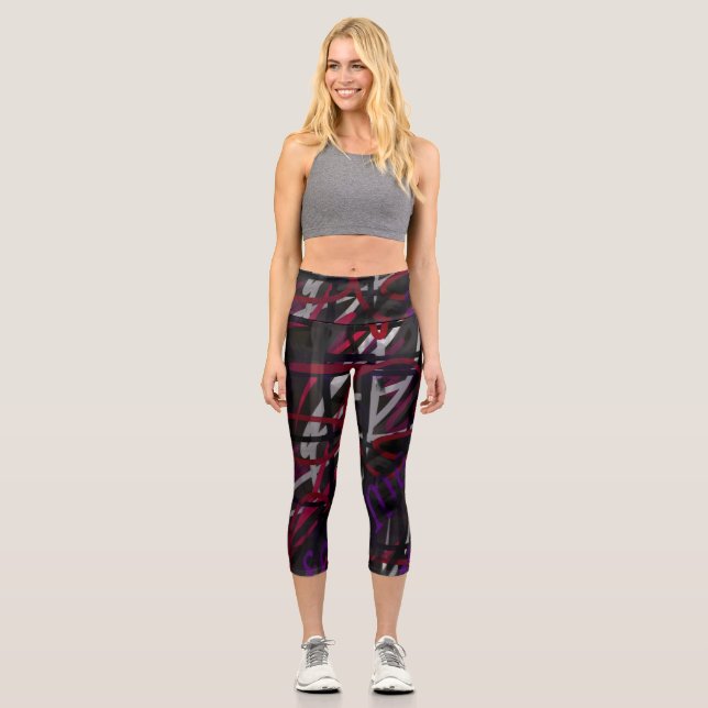 Leggings Capri Pour moi, c'est l'art  (Recto)