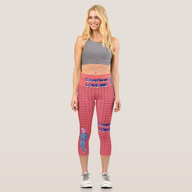 Leggings Capri Pourriez-vous M'AIMER (Recto)