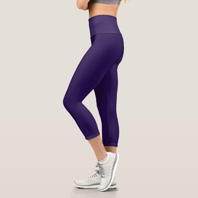 Leggings Capri Profonde violet royal (Gauche)