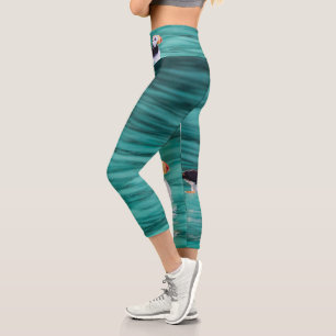 Leggings Capri Puffin In Resurrection Bay, Alaska