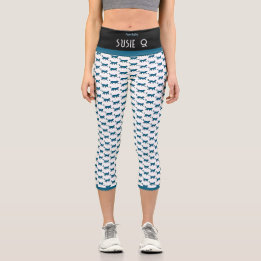 LEGGINGS CAPRI PURR BABY "NOIR" PERSONNALISER HAUT-DE-JAMBE