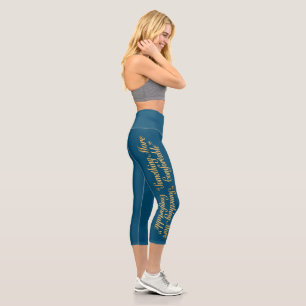 Leggings Capri Quelque chose de plus confortable BG Turquoise