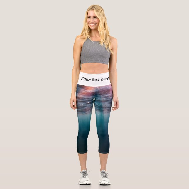 Leggings Capri rayons de soleil sous l'eau (Recto)