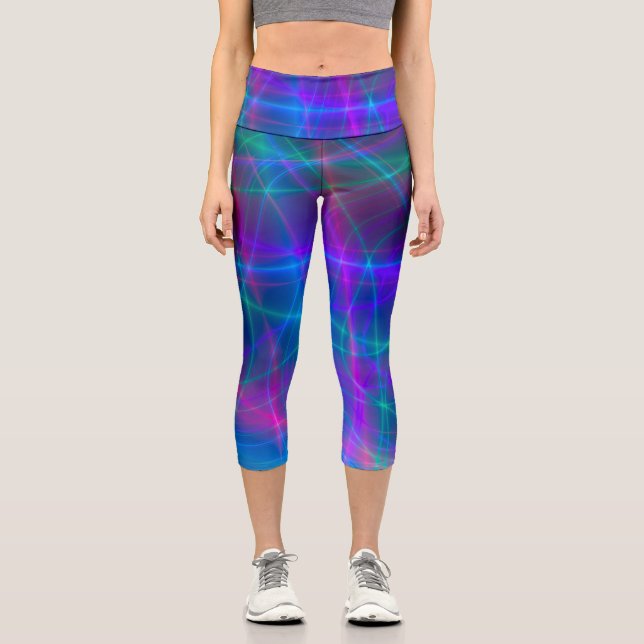 Leggings Capri Rayons multicolores lumineux (Recto)