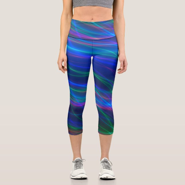 Leggings Capri Rayons multicolores lumineux (Recto)