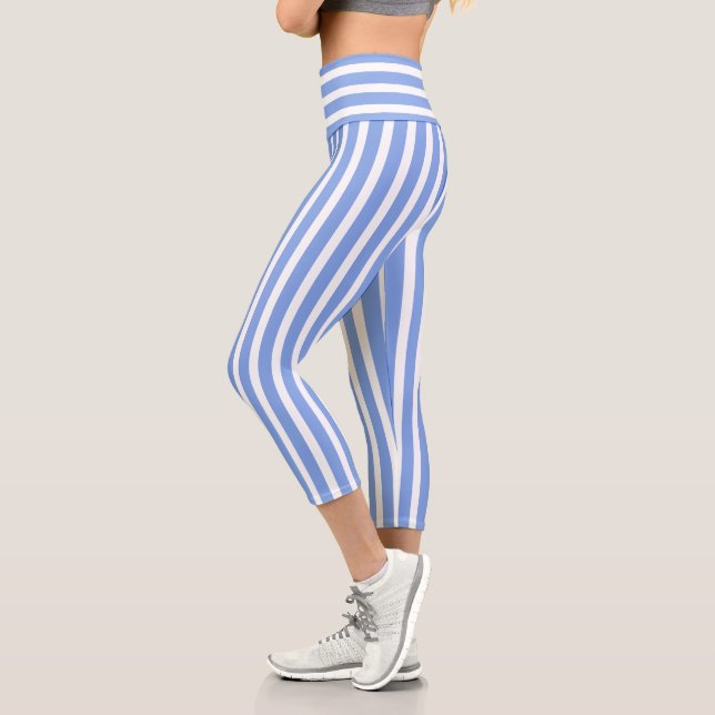 Leggings Capri Rayures bleues (Gauche)