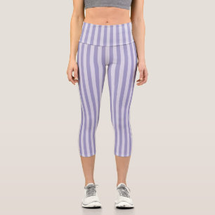 Leggings Capri Rayures violettes