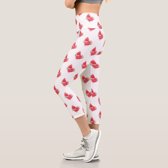 Leggings Capri Red Sweet Juicy Watermelon (Gauche)