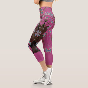 Leggings Capri Renard volant Boysenberry à haute taille Capris