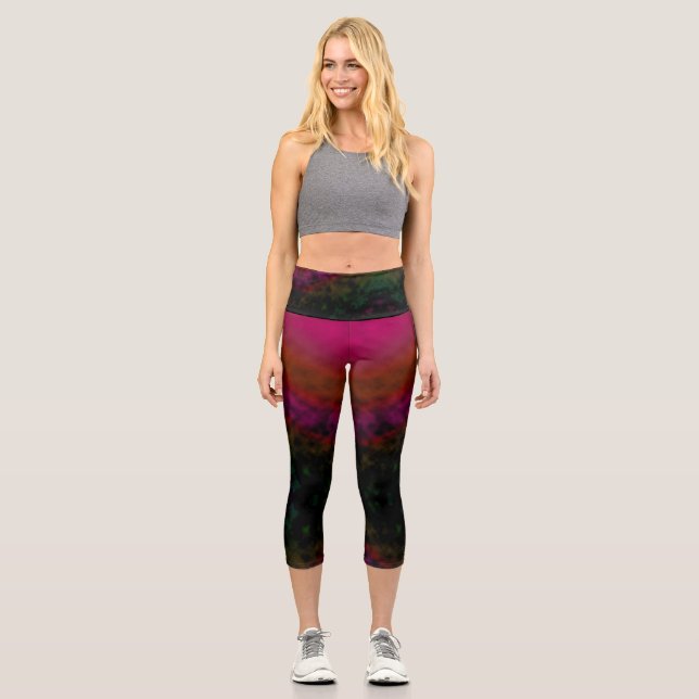 Leggings Capri Rose Ember Fade (Recto)