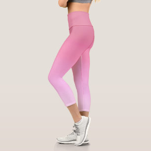 Leggings Capri Rose or moderne et dégradé rose