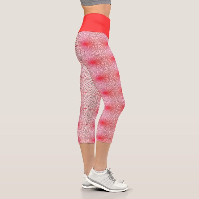 Leggings Capri rouge avec amour (Droite)