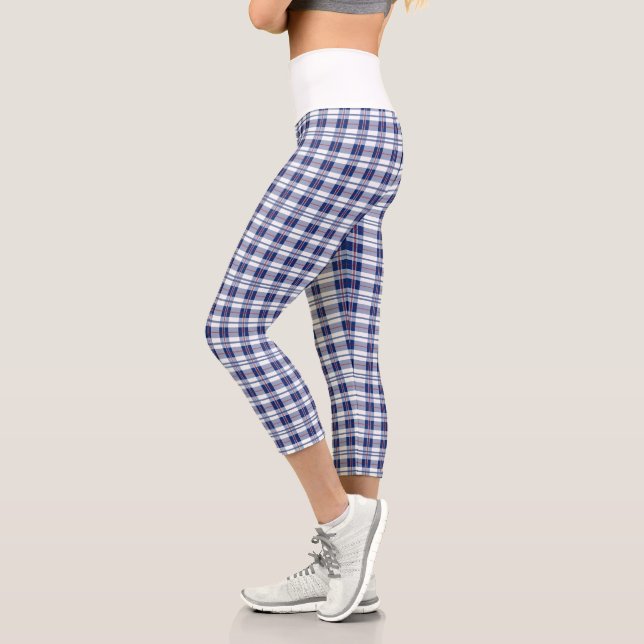 Leggings Capri Rouge, blanc et bleu (Gauche)